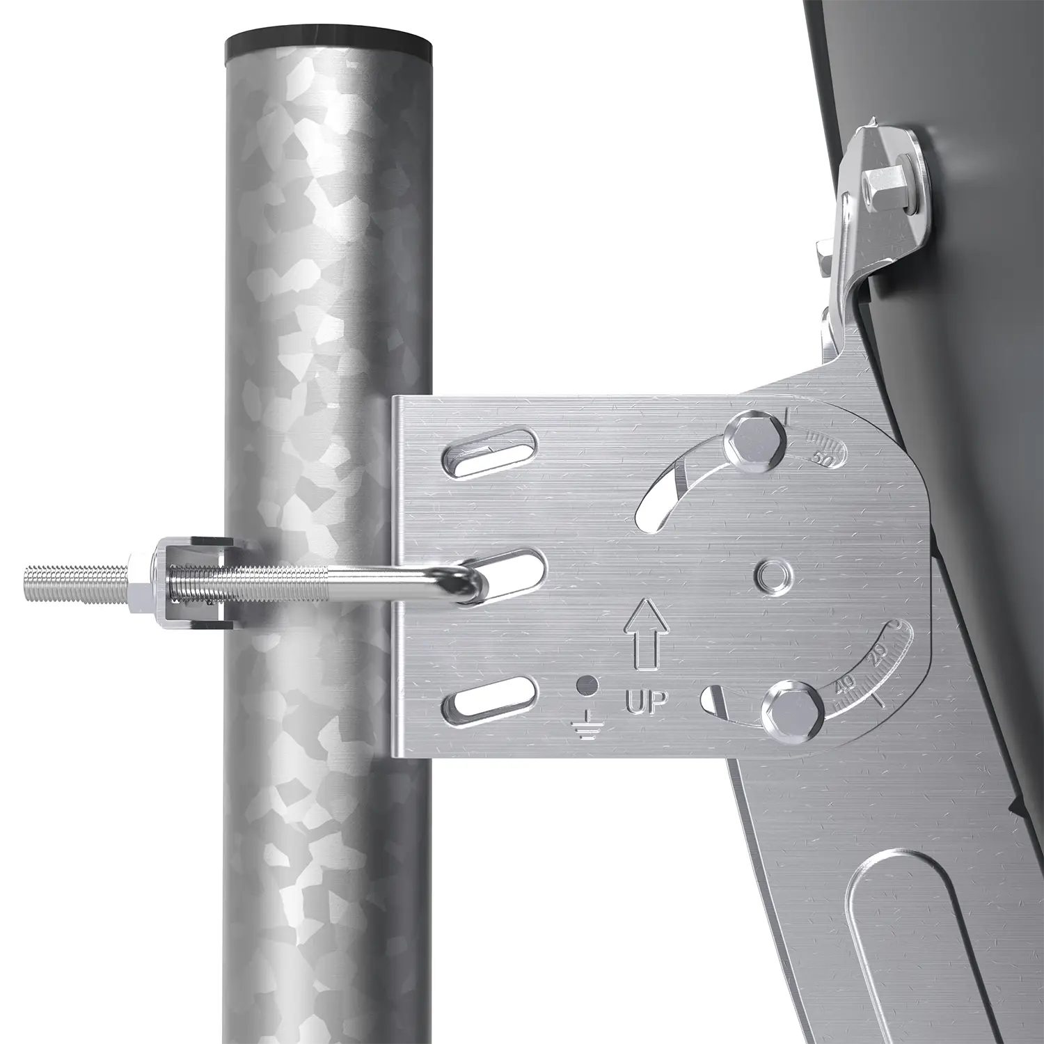 DUR-line MDA 60 Anthrazit Alu Sat-Reflektor – Detailansicht DUR-line MDA 60 Anthrazit - Alu Sat-Reflektor