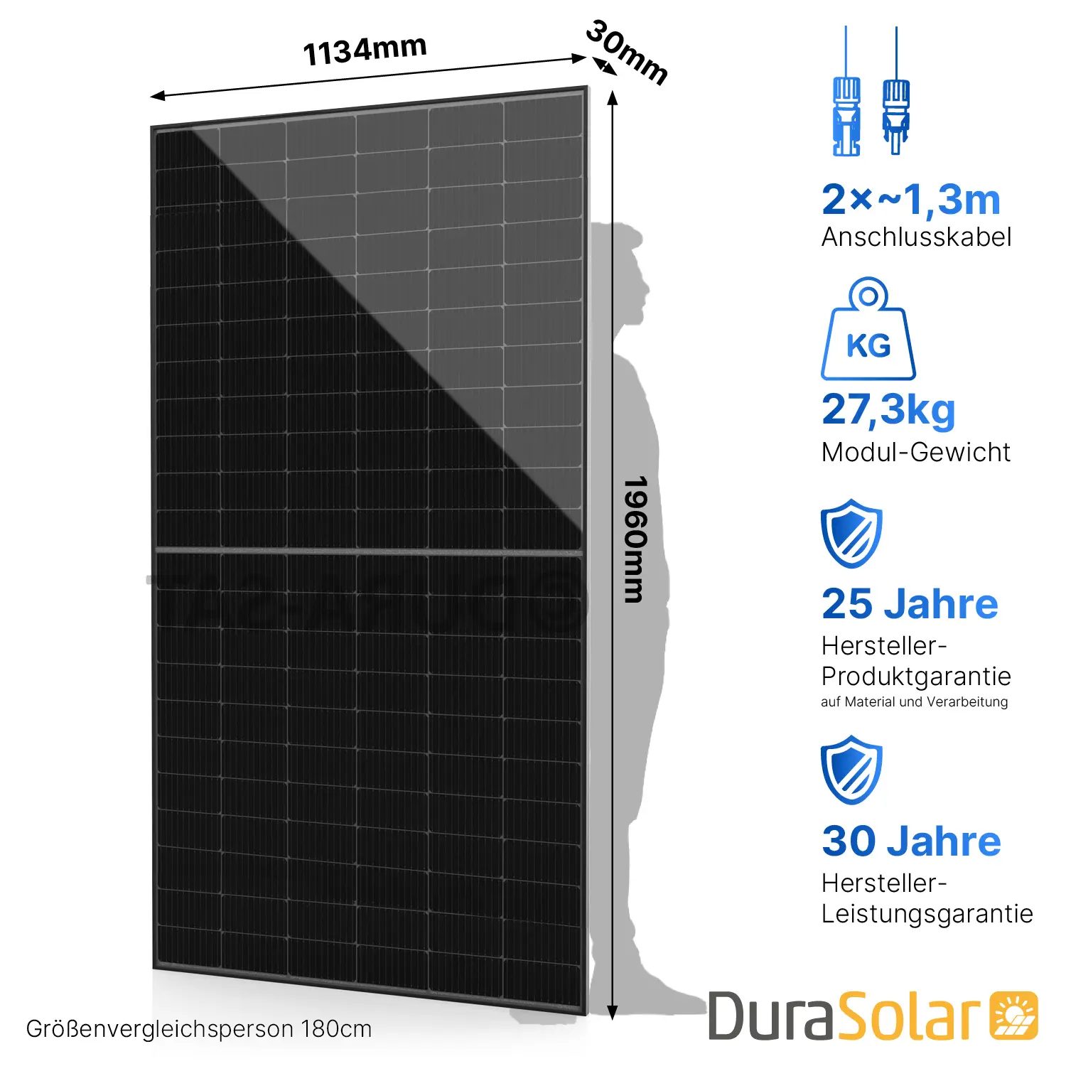 Jolywood 500W Full Black PV-Modul – (Bifazial | Glas-Glas | 108 Zellen) – JW-HD108N-R2 – Palettenpreis (37 Stk.) – Solar Panel