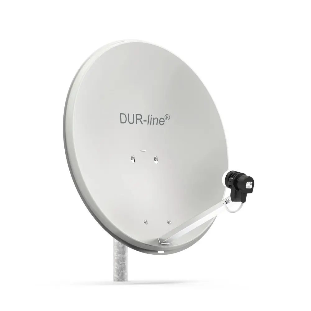 DUR-line MDA 60 Hellgrau - Sat-Komplettanlage mit Single LNB DUR-line MDA 60 Hellgrau - Sat-Komplettanlage mit Single LNB