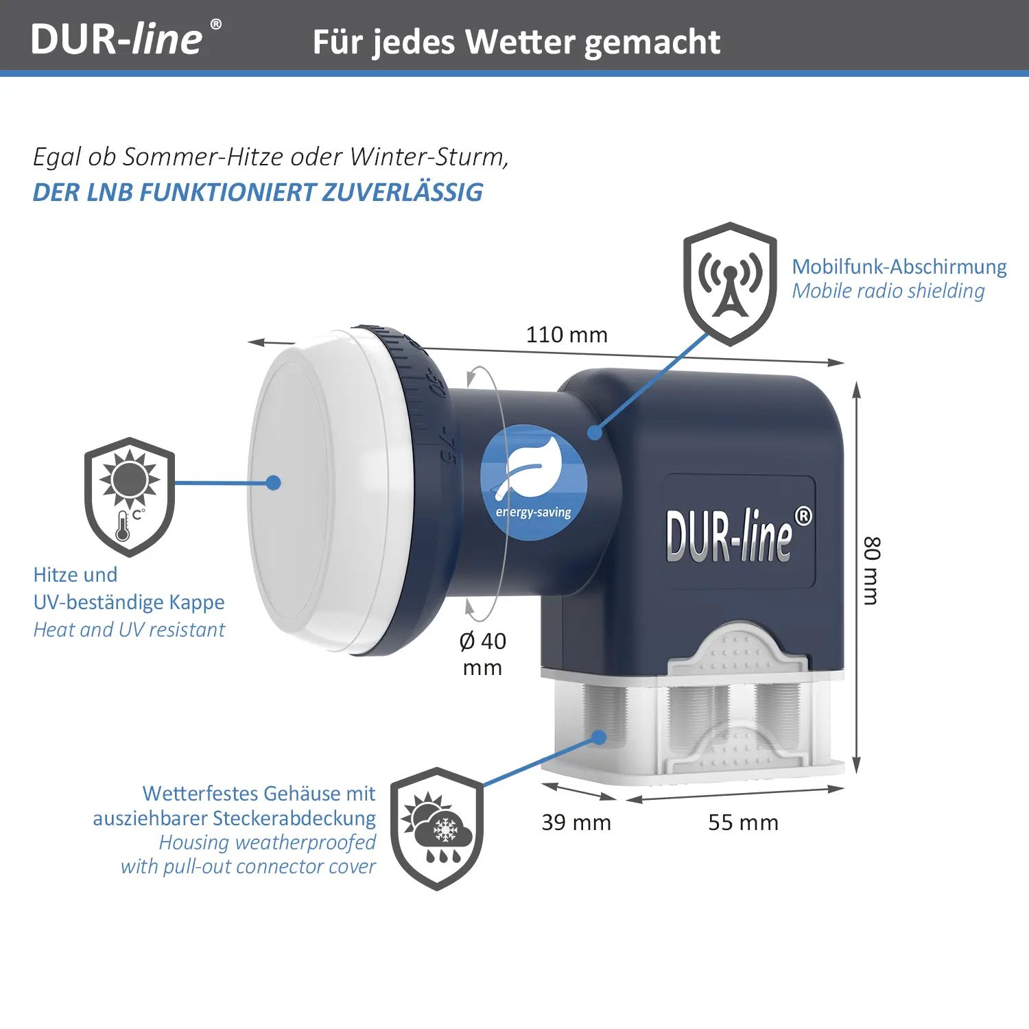 DUR-line Blue ECO Quad