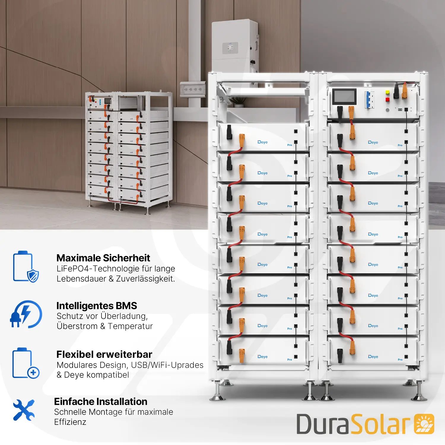 Deye BOS-G Pro 30,72kWh - Speicher System SET 