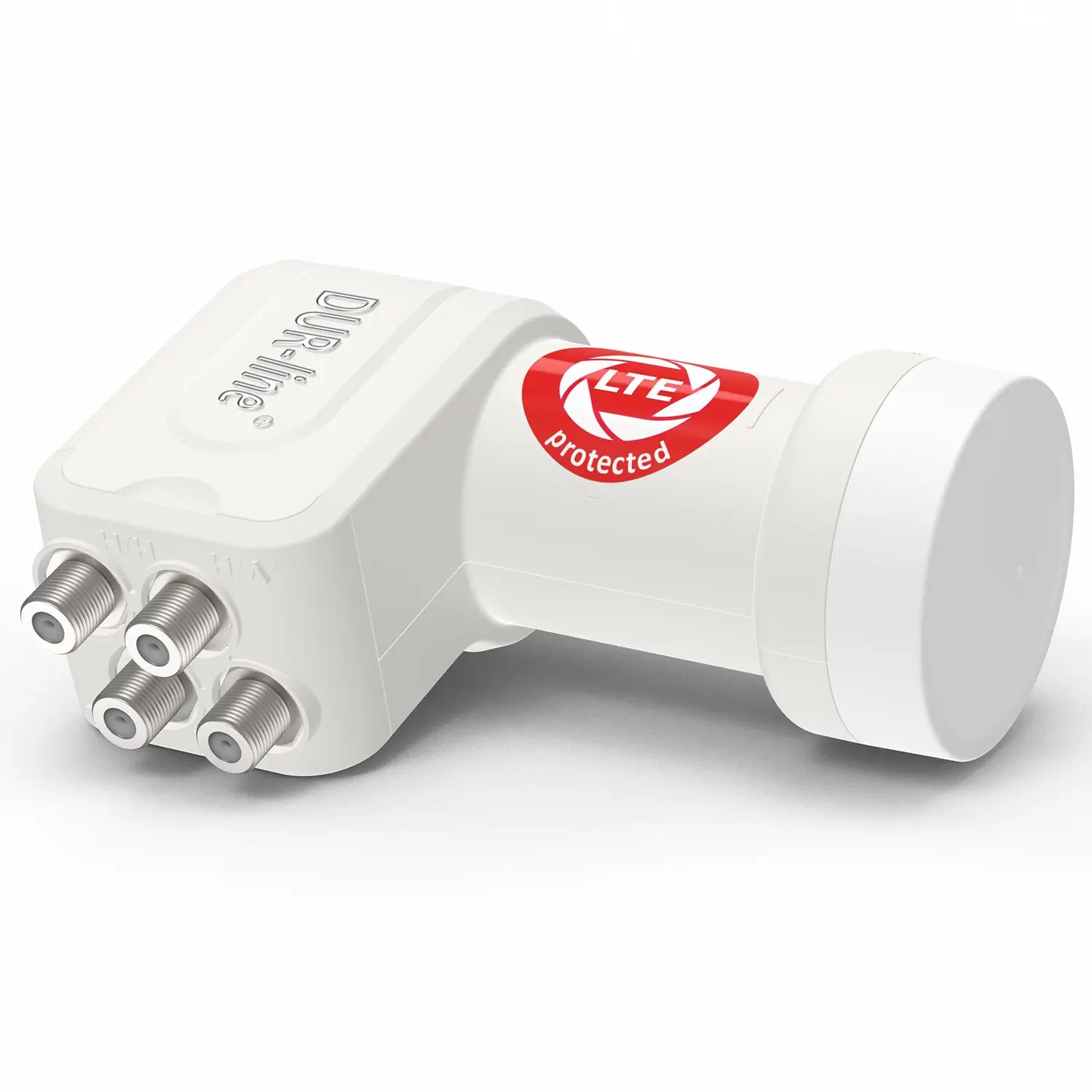 DUR-line +Ultra Quattro white LNB – liegend DUR-line +Ultra Quattro white - LNB