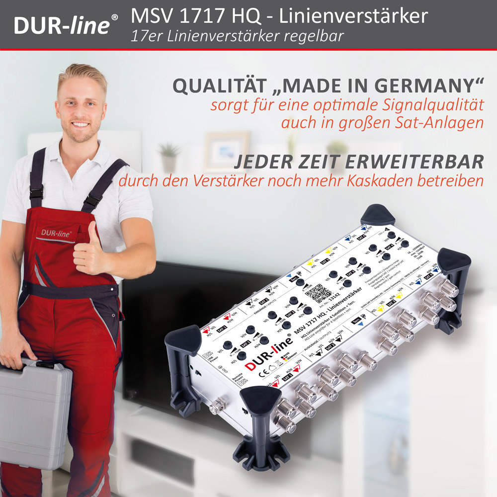 DUR-line MSV 1717 HQ - Linienverstärker – im Einsatz DUR-line MSV 1717 HQ - Linienverstärker – im Einsatz