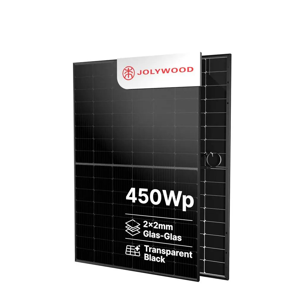 Jolywood 450W Bifazial 2x2mm Glas-Glas Modul JW-HD96N R2 - PV Solar Panel Jolywood 450W Bifazial 2x2mm Glas-Glas Modul JW-HD96N R2 - PV Solar Panel