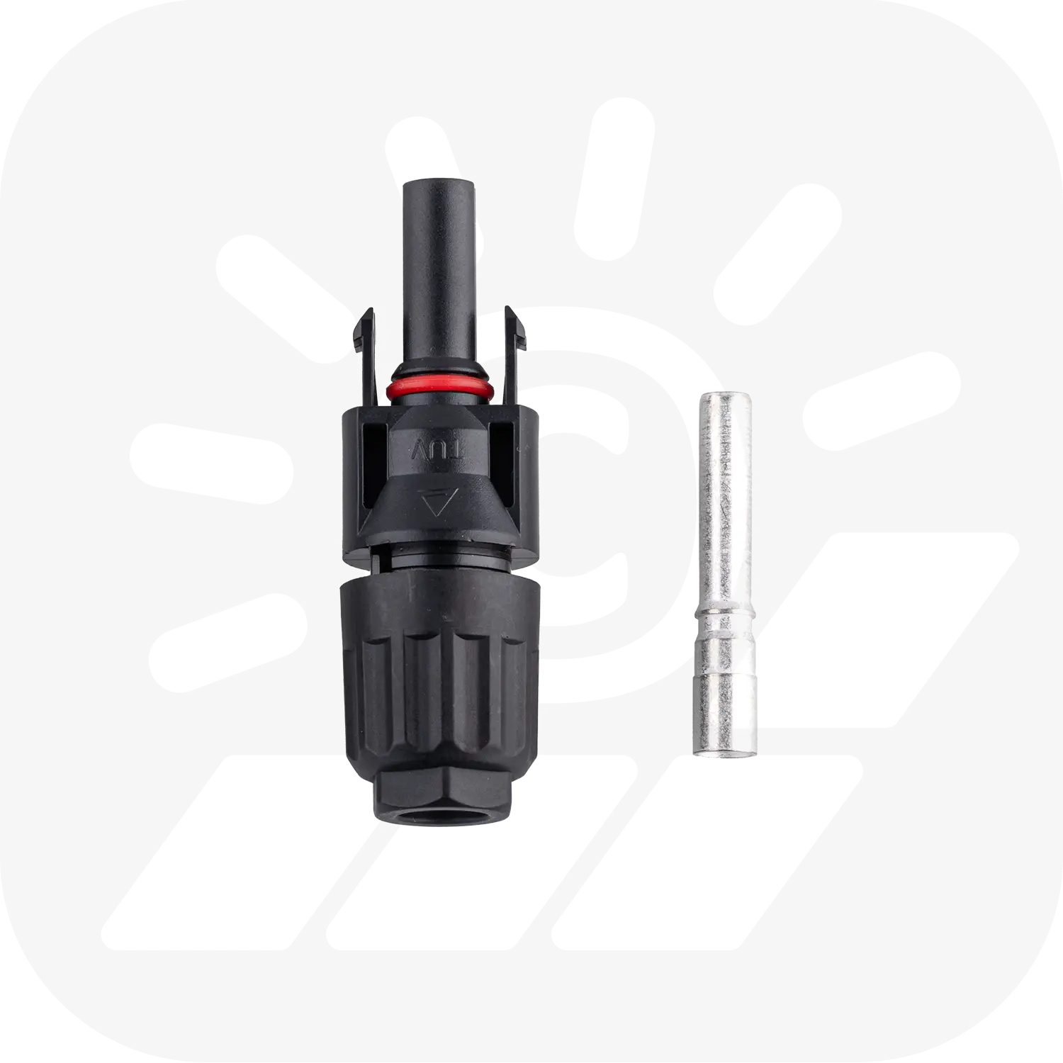 MC4 kompatible Stecker für 4-6mm² Solarkabel - PV-Stecker MC4 kompatible Stecker für 4-6mm² Solarkabel - PV-Stecker
