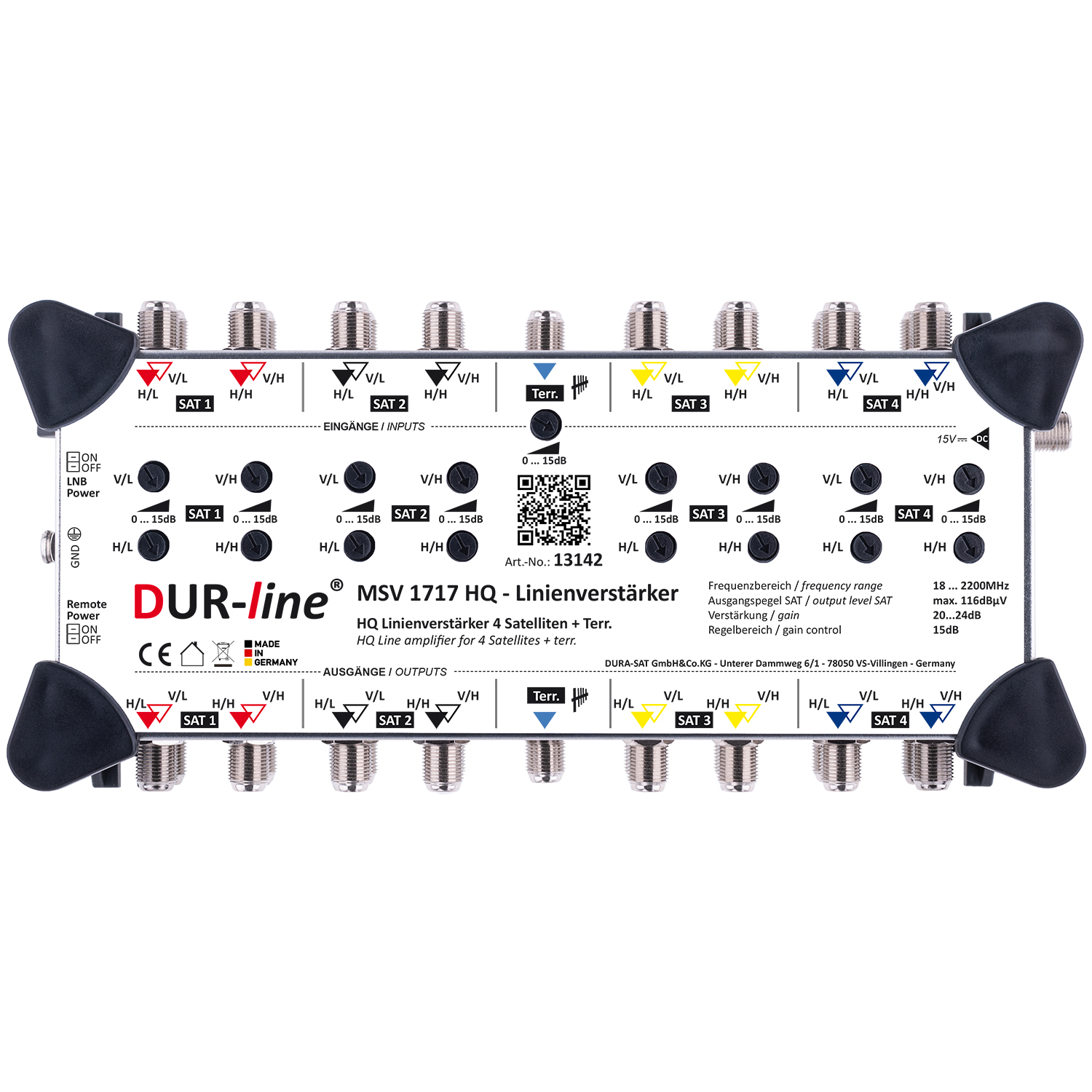 DUR-line MSV 1717 HQ - Linienverstärker – Produktansicht DUR-line MSV 1717 HQ - Linienverstärker – Produktansicht