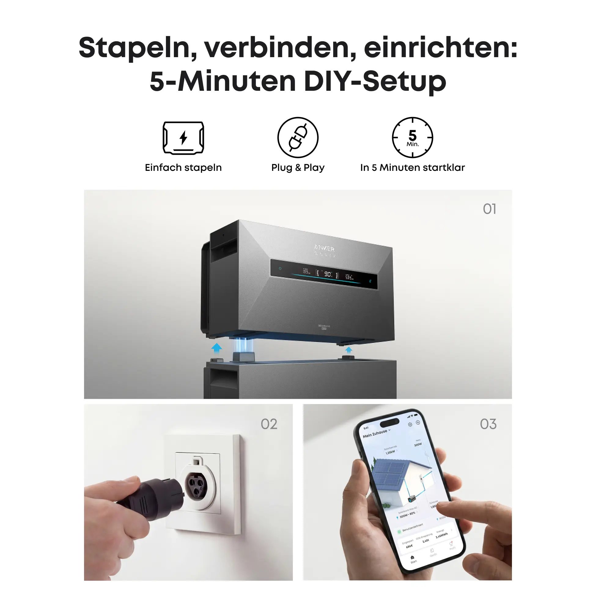 Anker SOLIX Solarbank Max AC - 7kWh - All-in-One - Plug&Play Heimspeicher für Solarnachrüstung