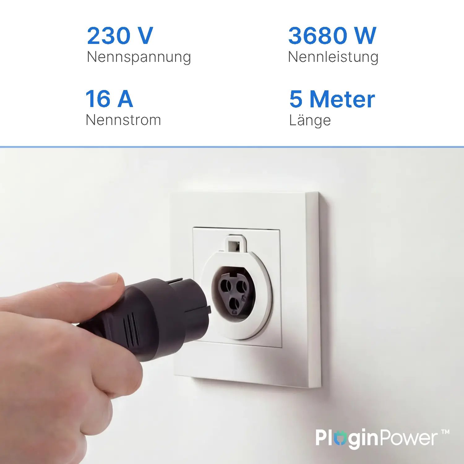 Anker SOLIX AC-Kabel mit Wieland-Stecker 5m Anker SOLIX AC-Kabel mit Wieland-Stecker 5m