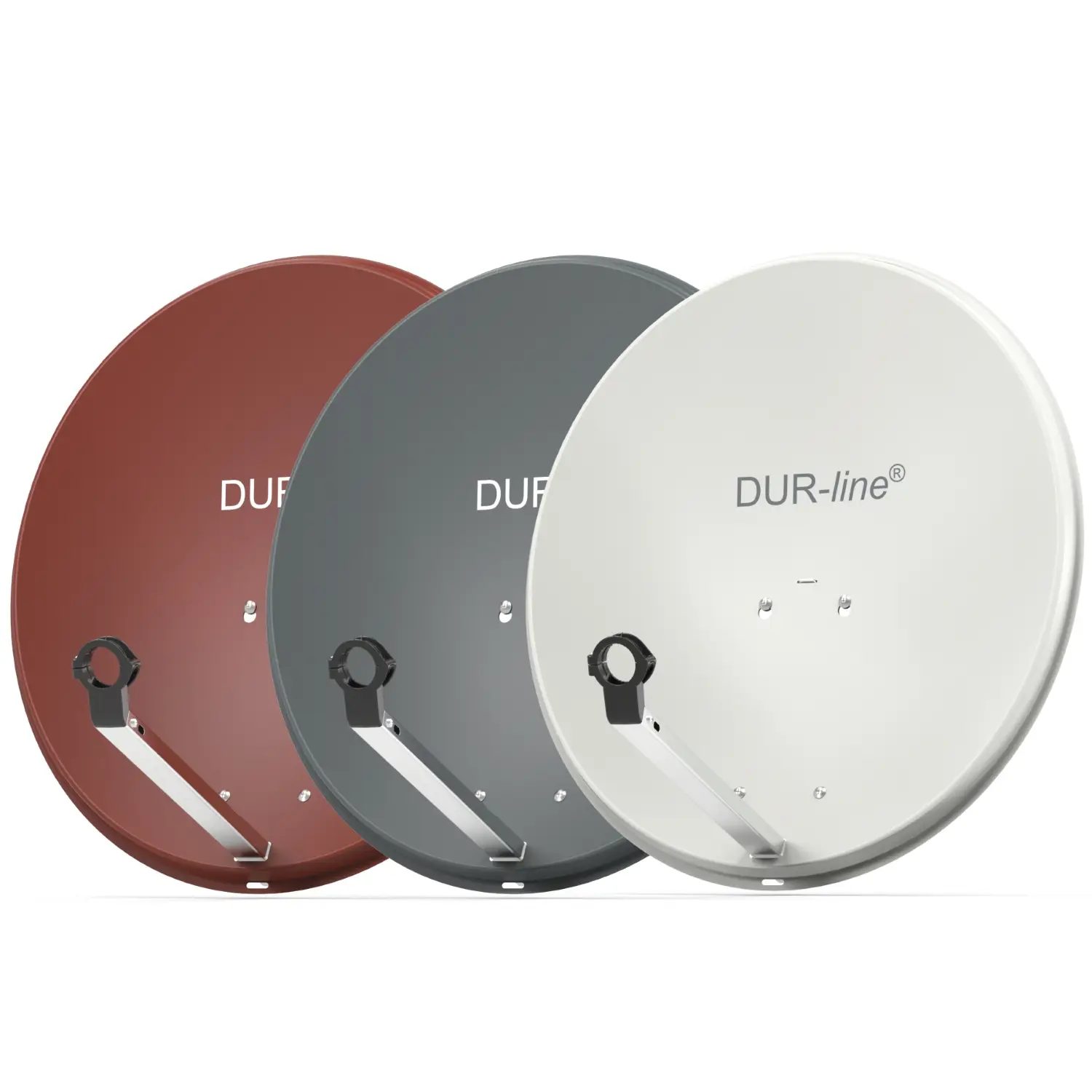 DUR-line MDA 60 Hellgrau - Alu Sat-Reflektor