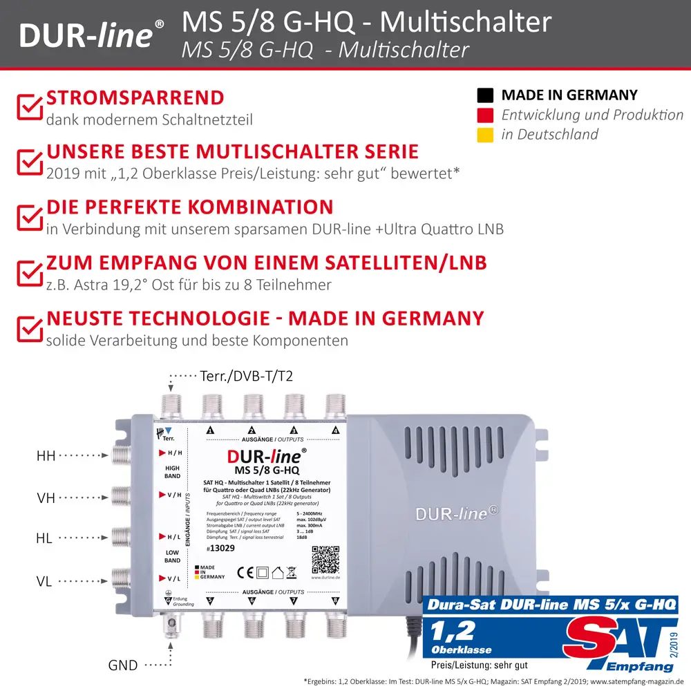 DUR-line MS G-HQ - Multischalter