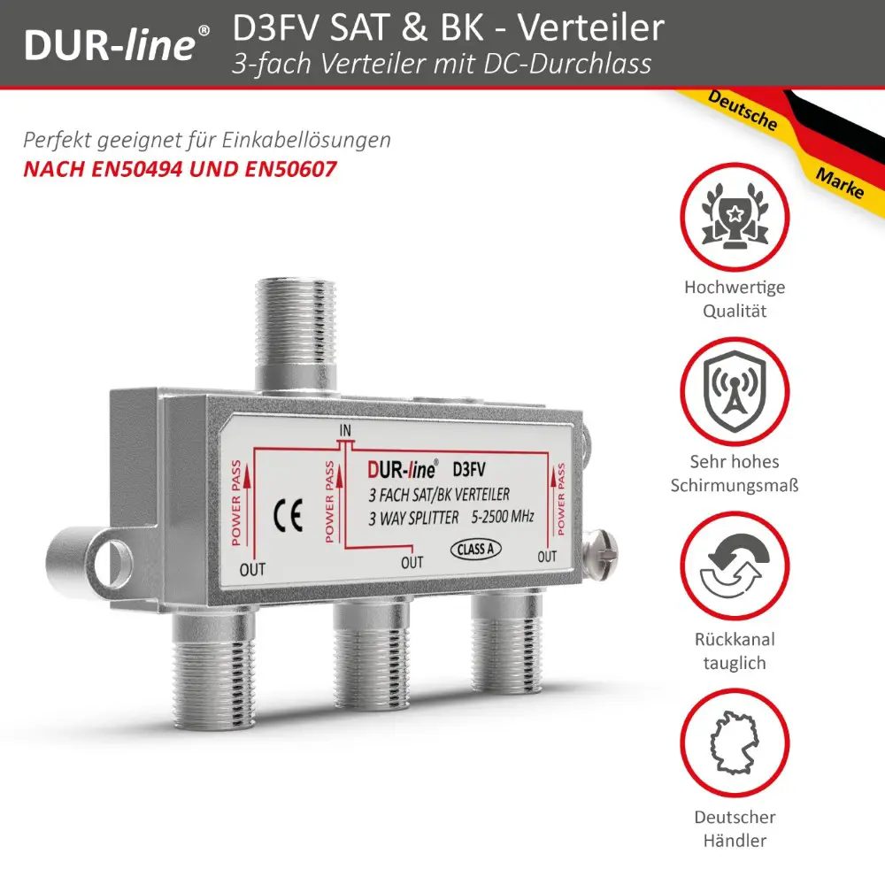 DUR-line D3FV - SAT/BK-Verteiler DUR-line D3FV - SAT/BK-Verteiler