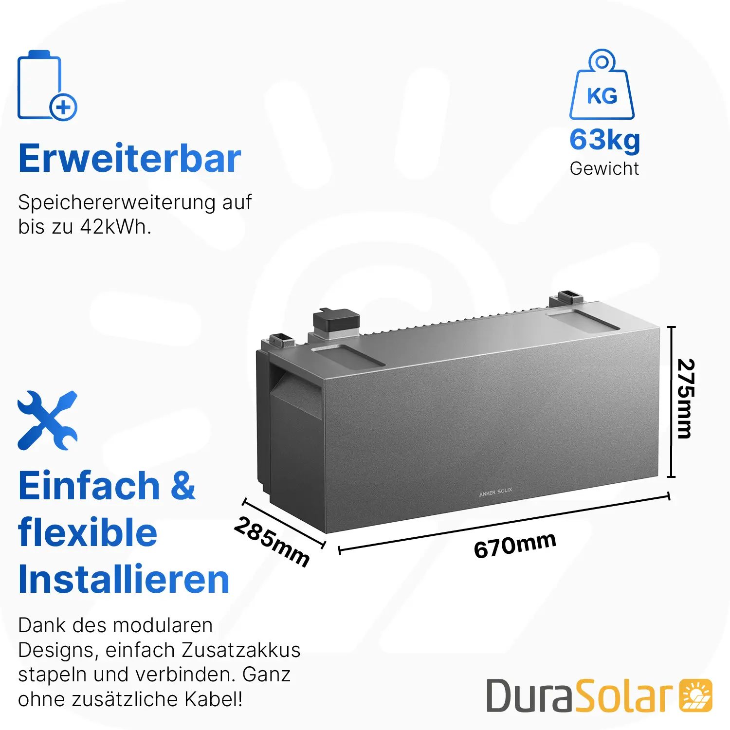 Anker SOLIX Solarbank - BP7000 - Erweiterungsbatterie - PV-Speicher 