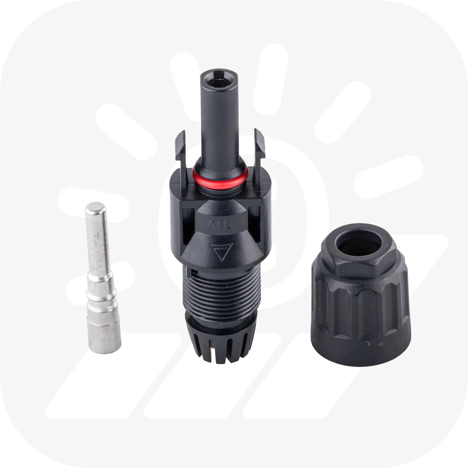 MC4 kompatible Stecker für 4-6mm² Solarkabel - PV-Stecker MC4 kompatible Stecker für 4-6mm² Solarkabel - PV-Stecker