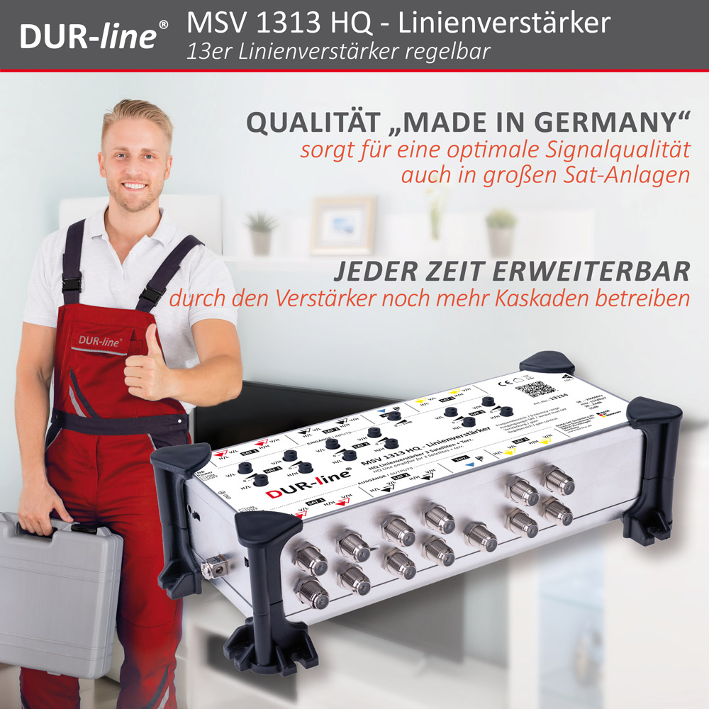 DUR-line MSV 1313 HQ - Linienverstärker – im Einsatz DUR-line MSV 1313 HQ - Linienverstärker – im Einsatz