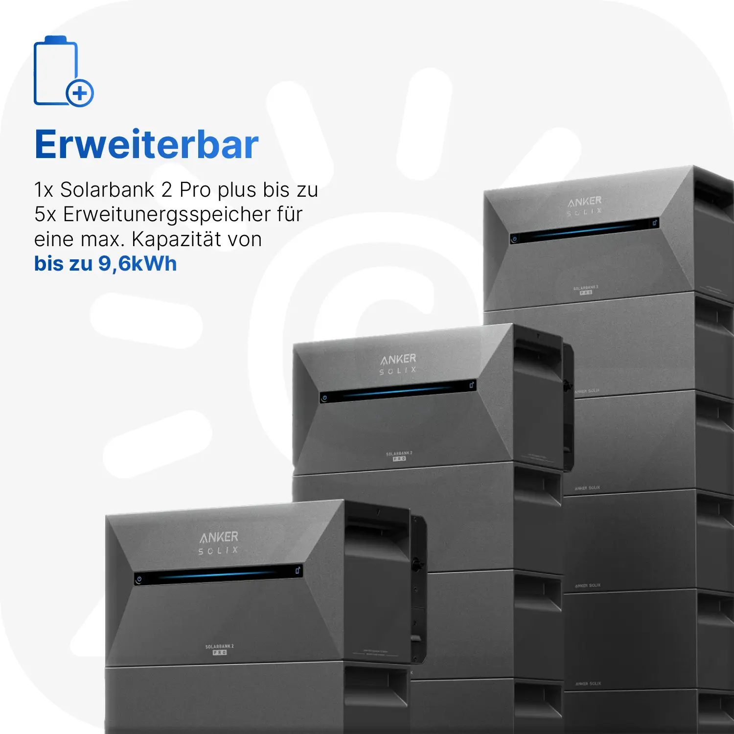 Anker SOLIX Solarbank 2 - E1600 AC - Balkonkraftwerkspeicher