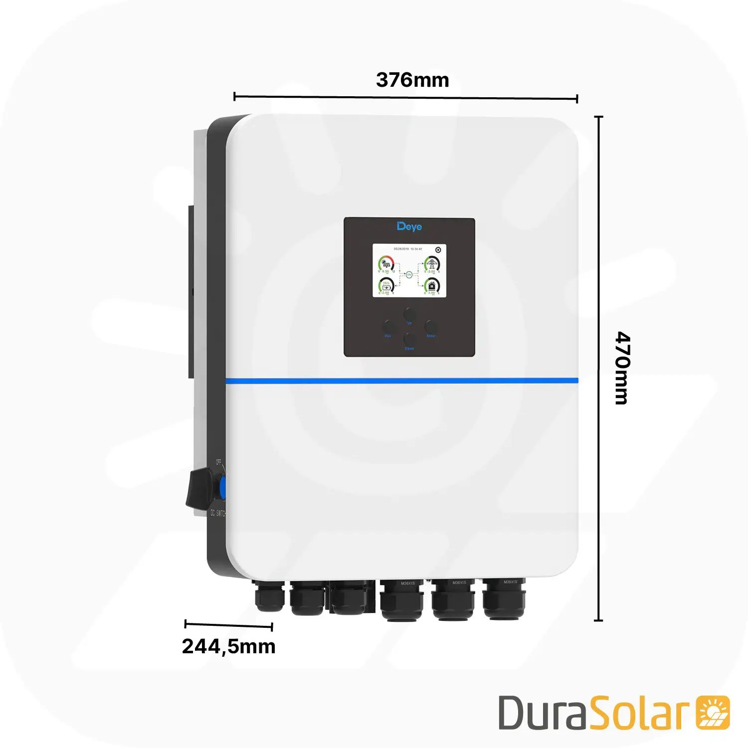 Deye 10kW - Hybrid-Wechselrichter - SUN-SG01HP3-EU-DM2 - Dreiphasig - 2/1+1MPPT - Hochspannungsserie Deye 10kW - Hybrid-Wechselrichter - SUN-SG01HP3-EU-DM2 - Dreiphasig - 2/1+1MPPT - Hochspannungsserie