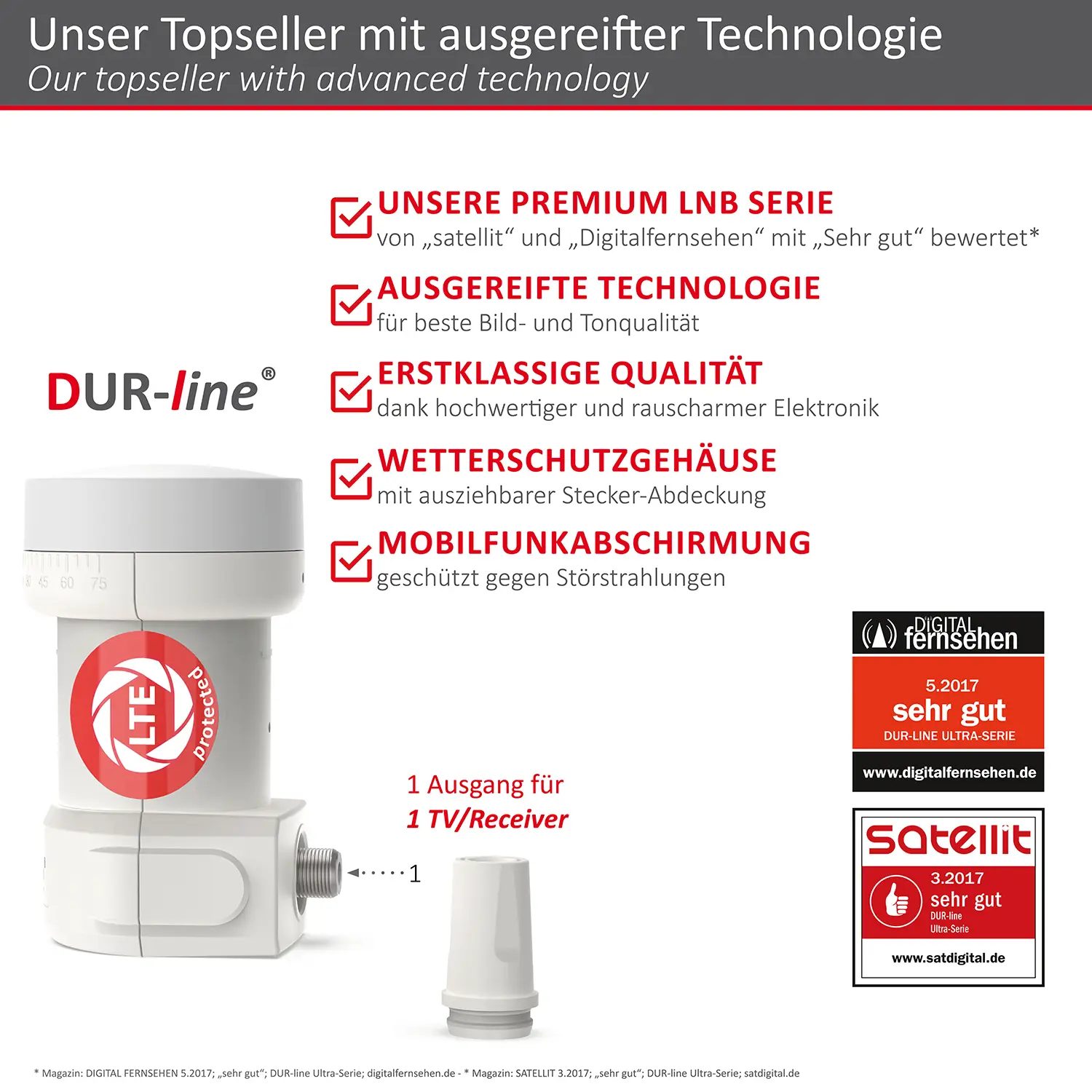 DUR-line +Ultra Single white - LNB