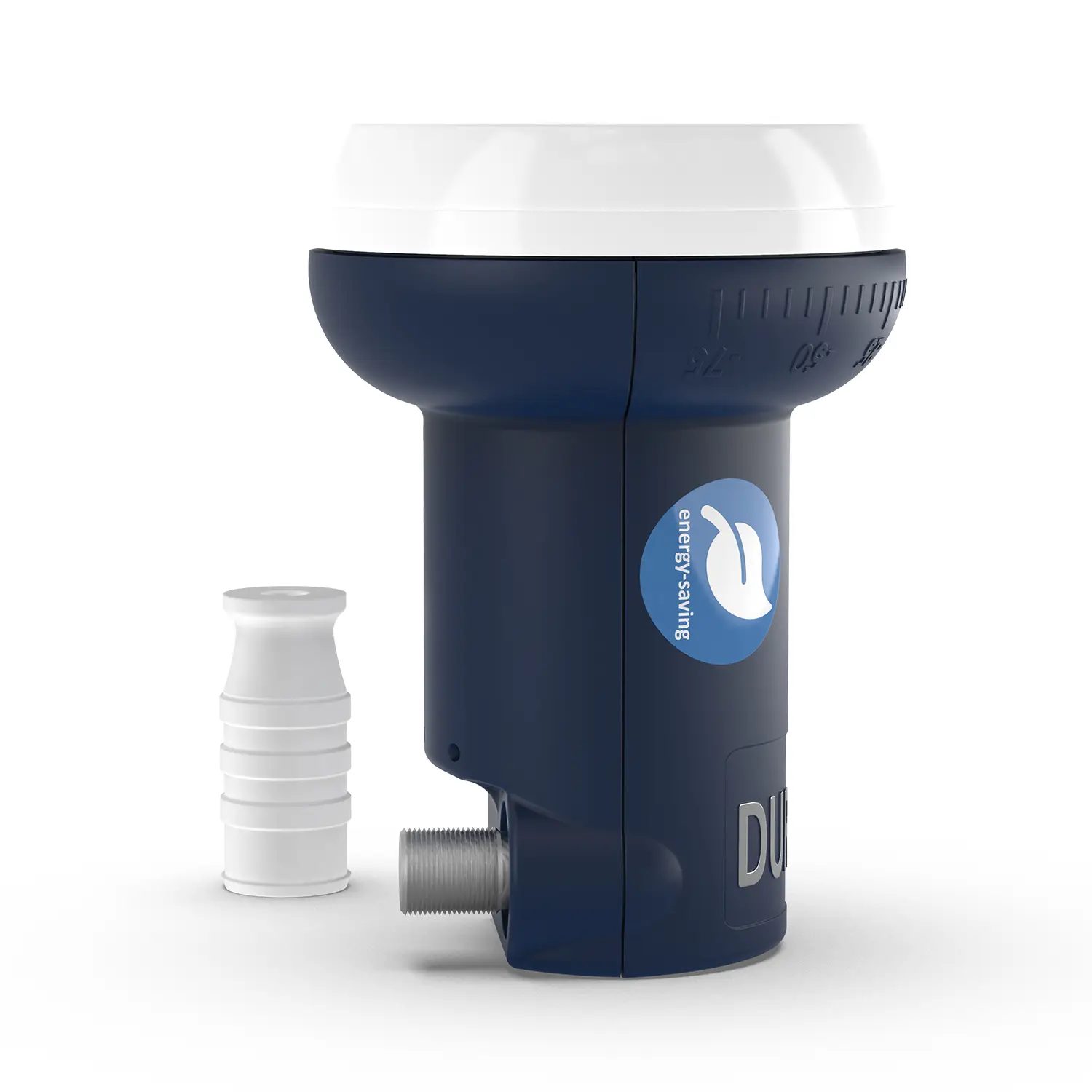DUR-line Blue ECO Single LNB – stehend mit Schatten DUR-line Blue ECO Single