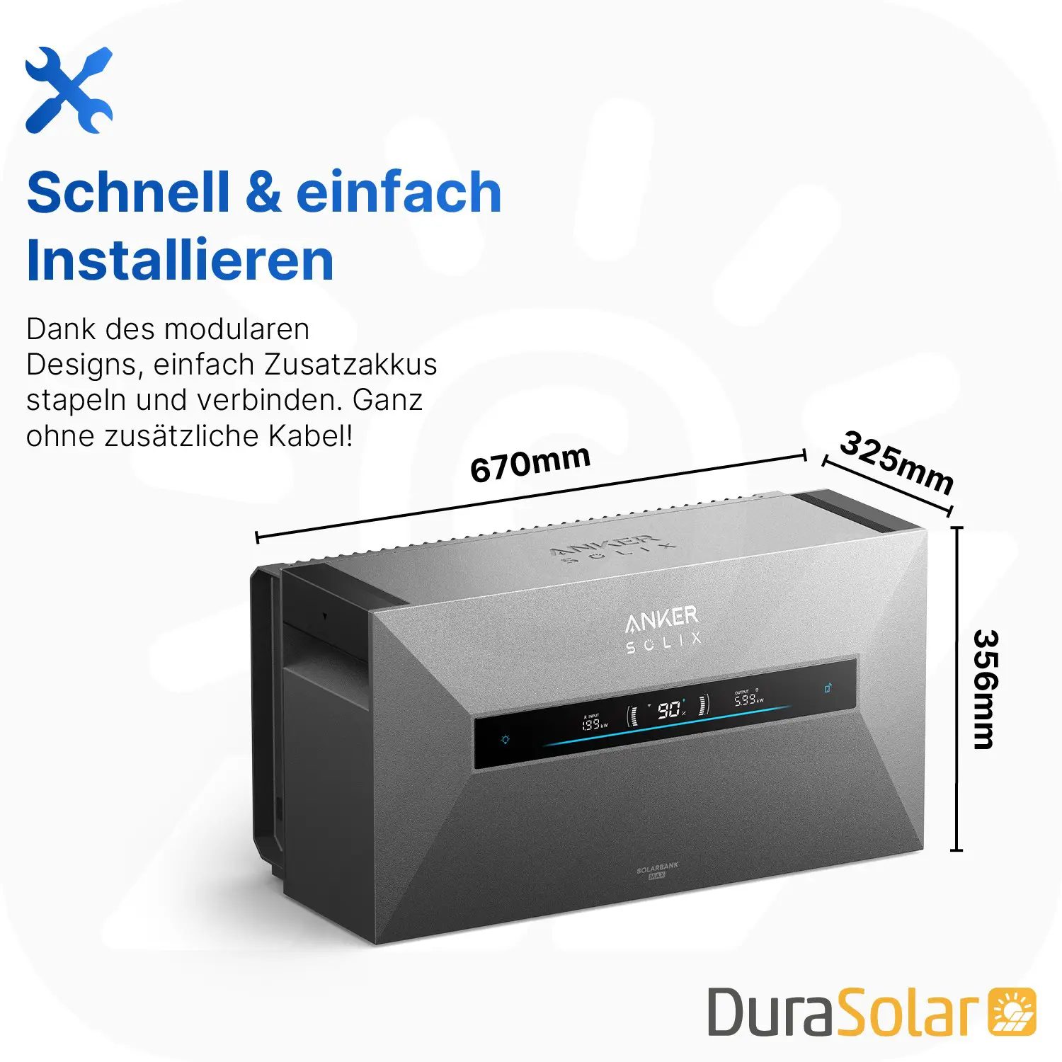 Anker SOLIX Solarbank Max AC - 7kWh - All-in-One - Plug&Play Heimspeicher für Solarnachrüstung
