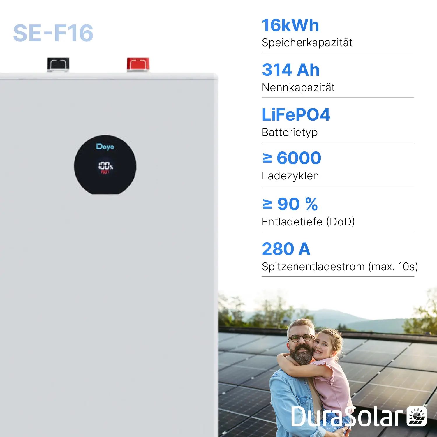 Deye SE-F16-C - 16kWh Niedervolt-Batteriespeicher Deye SE-F16-C - 16kWh Niedervolt-Batteriespeicher