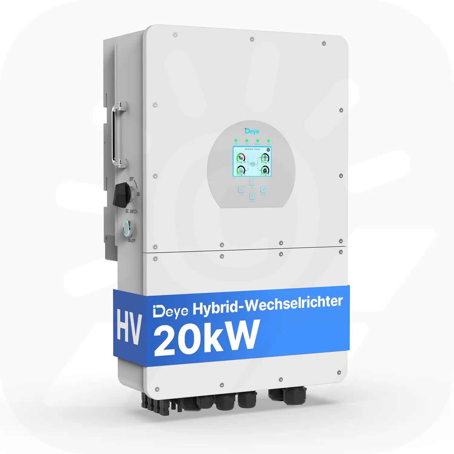Deye SUN-20K-SG01HP3-EU-AM2 - Dreiphasig - 2/2+2 MPPT - Hybrid-Wechselrichter - Hochspannungsserie