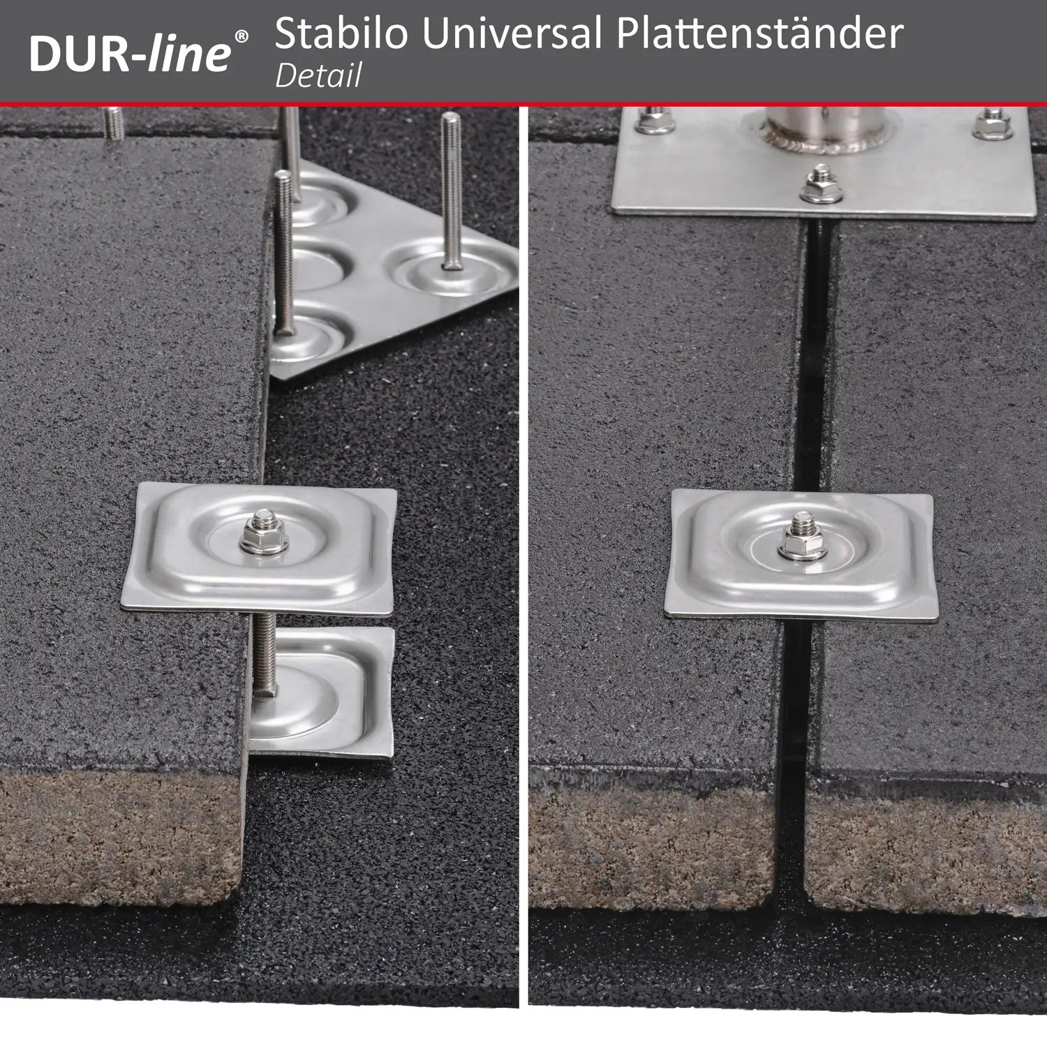 DUR-line Stabilo 4PL Edelstahl - Universal Plattenständer DUR-line Stabilo 4PL Edelstahl - Universal Plattenständer
