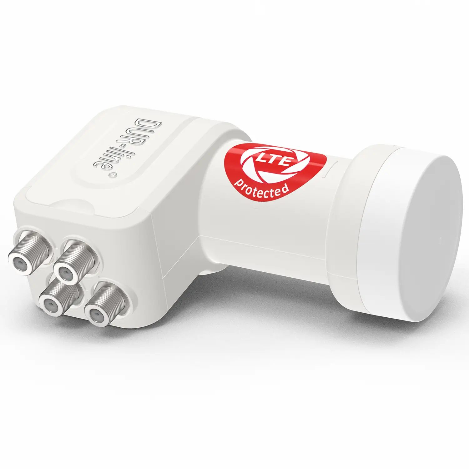 DUR-line +Ultra Quad white LNB – liegend DUR-line +Ultra Quad white - LNB