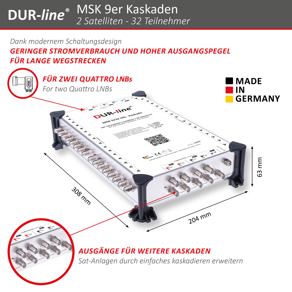 DUR-line MSK 9/32 HQ - Kaskade – Abmessungen