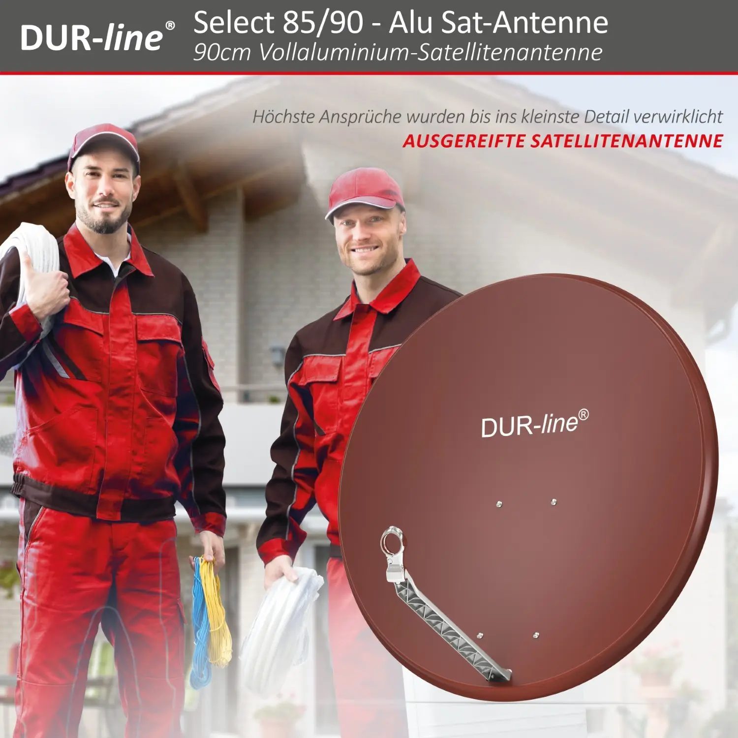 DUR-line Select 85/90 Rot - Alu Sat-Reflektor DUR-line Select 85/90 Rot - Alu Sat-Reflektor