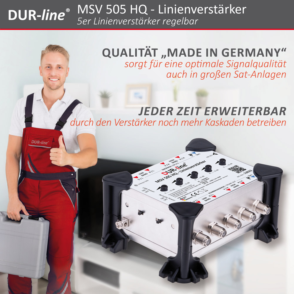 DUR-line MSV 505 HQ - Linienverstärker – im Einsatz DUR-line MSV 505 HQ - Linienverstärker – im Einsatz