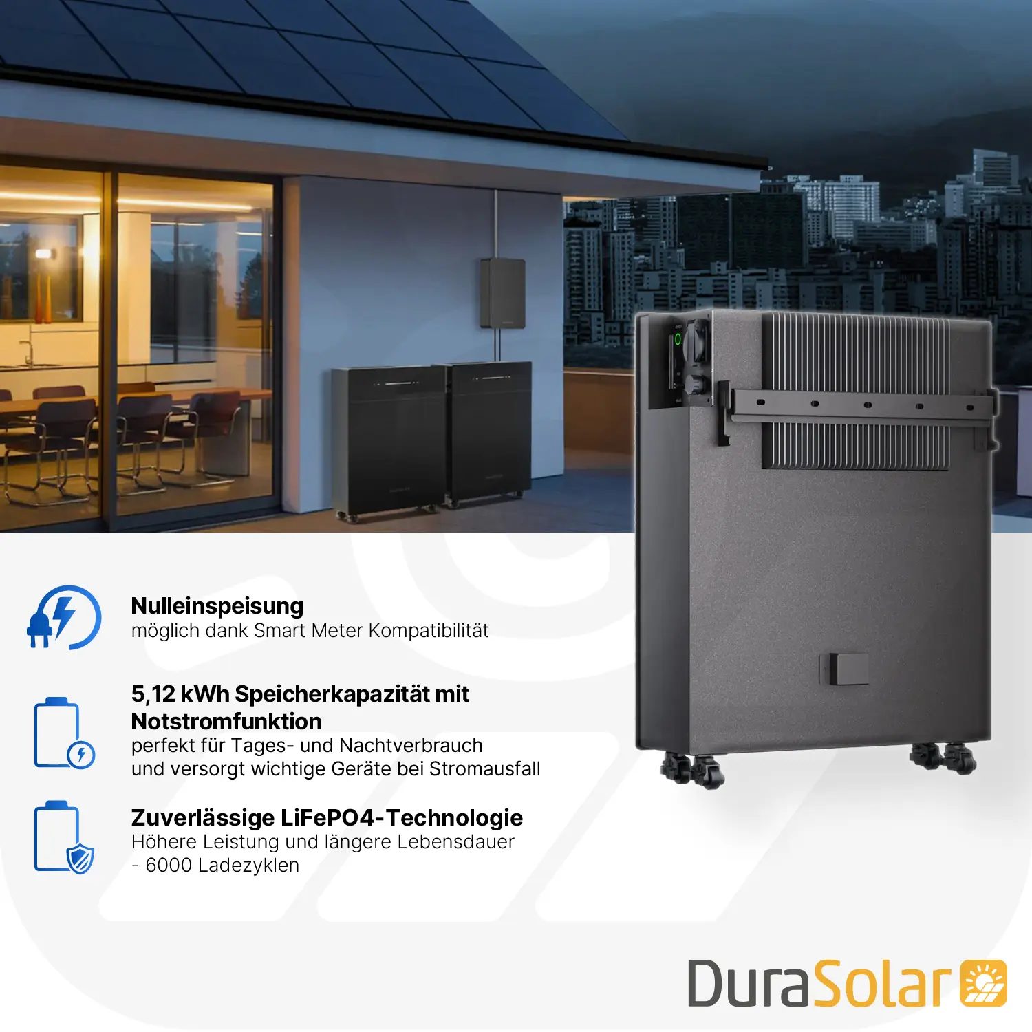 Marstek Venus E – 5120Wh AC-Gekoppelter Speicher für Balkonkraftwerke Marstek Venus E – 5120Wh AC-Gekoppelter Speicher für Balkonkraftwerke