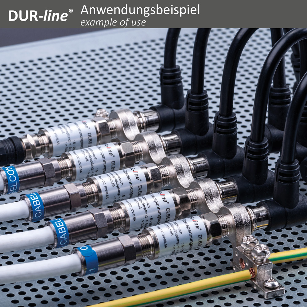 DUR-line DEB 1/1xÜS - Erdungsblock Set – Anwendungsbeispiel