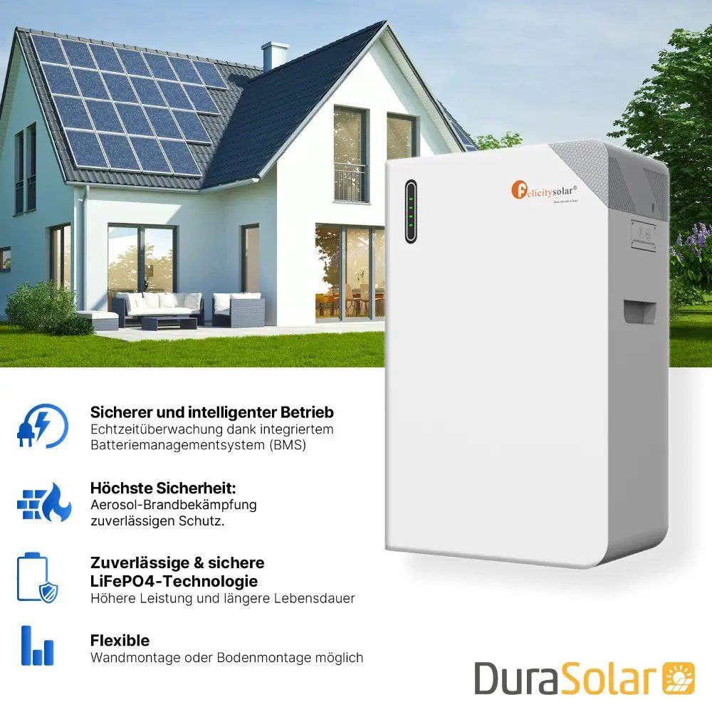 Felicity 11,7kWh PV-Speicher - FLB 48230WG1-H - Niedervolt-Batteriespeicher für Solaranlagen