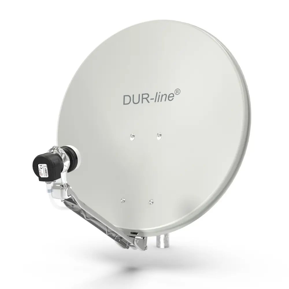DUR-line Select 60/65 Hellgrau - Sat-Komplettanlage mit Single LNB DUR-line Select 60/65 Hellgrau - Sat-Komplettanlage mit Single LNB