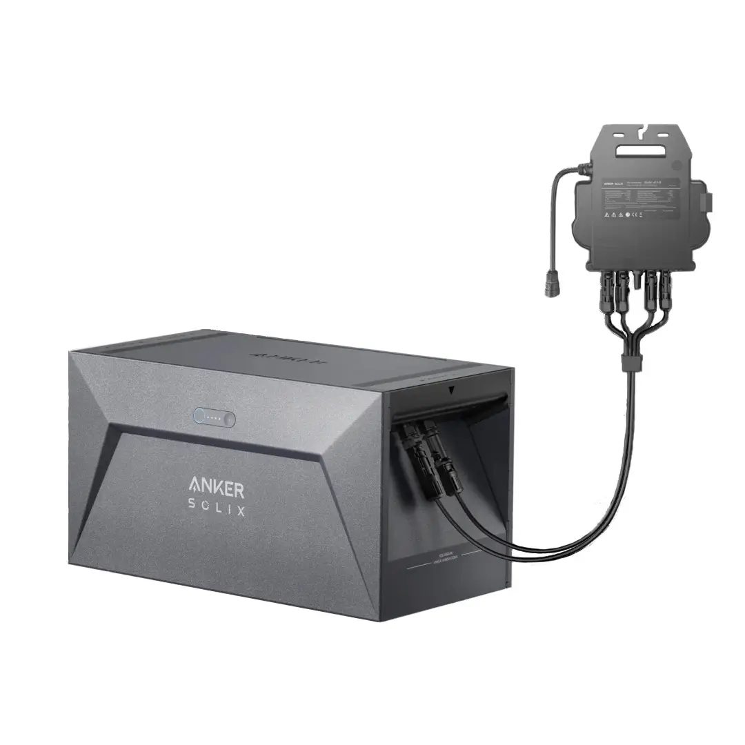 Anker SOLIX Solarbank E1600 Balkonkraftwerkspeicher 1,6kWh mit Mikrowechselrichter - PV-Speicher Set
