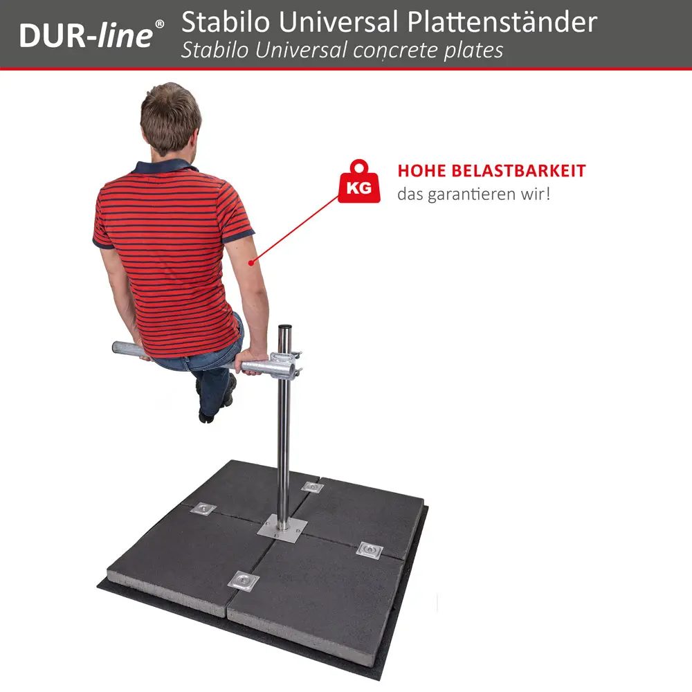 DUR-line Stabilo 4PL Edelstahl - Universal Plattenständer DUR-line Stabilo 4PL Edelstahl - Universal Plattenständer