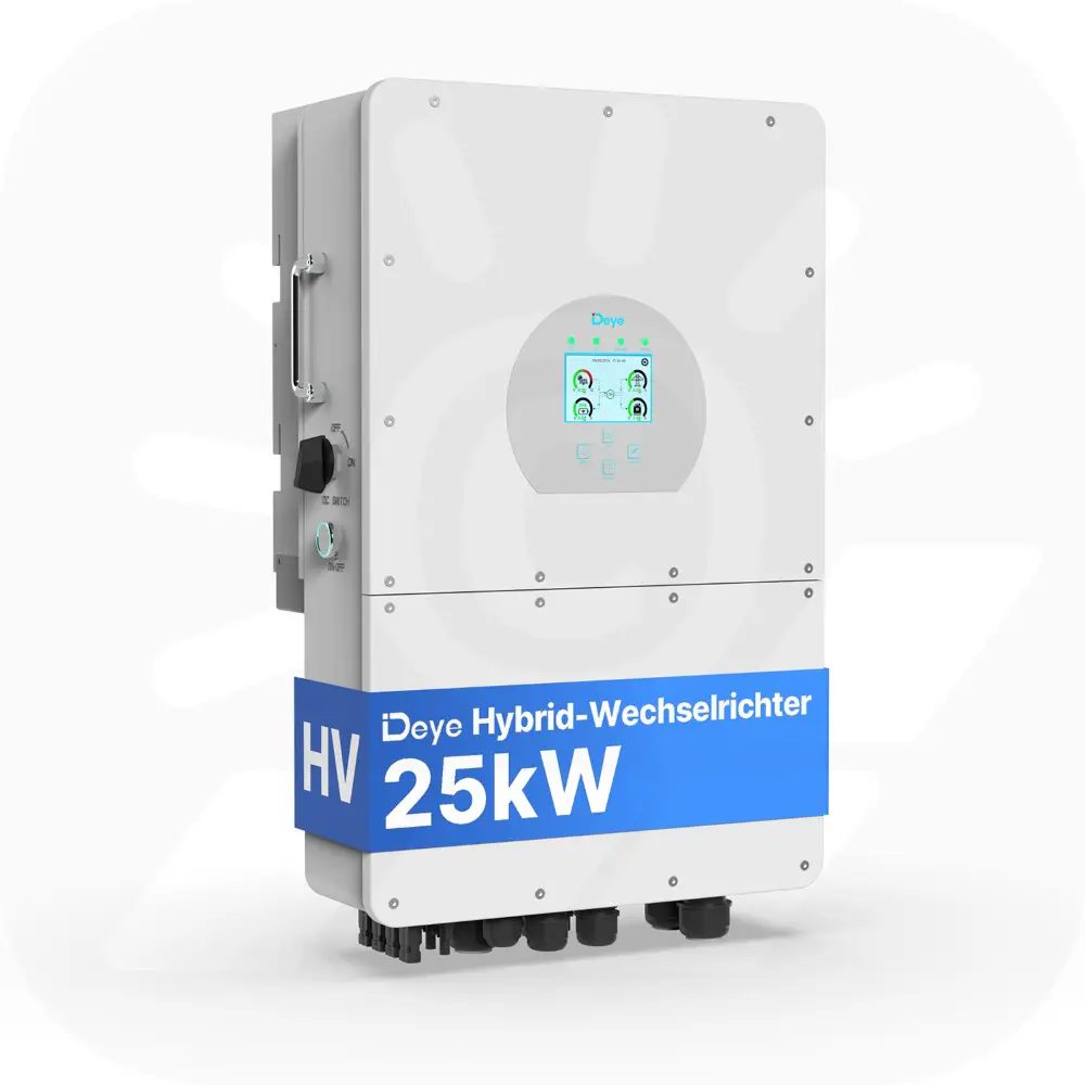 Deye SUN-25K-SG01HP3-EU-AM2 - Dreiphasig - 2/2+2 MPPT - Hybrid-Wechselrichter - Hochspannungsserie Deye SUN-25K-SG01HP3-EU-AM2 - Dreiphasig - 2/2+2 MPPT - Hybrid-Wechselrichter - Hochspannungsserie
