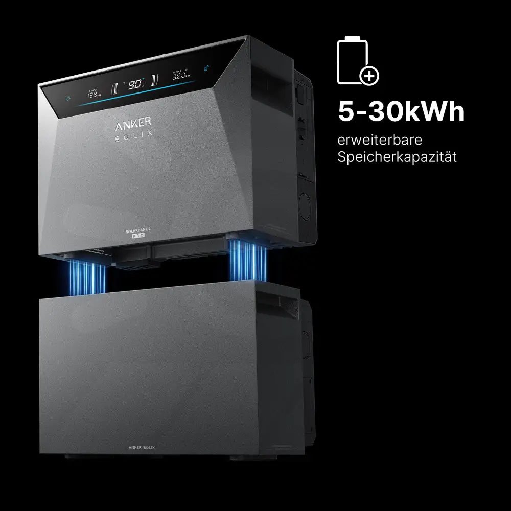 Anker SOLIX Solarbank 4 E5000 Pro - Balkonkraftwerkspeicher Anker SOLIX Solarbank 4 E5000 Pro - Balkonkraftwerkspeicher