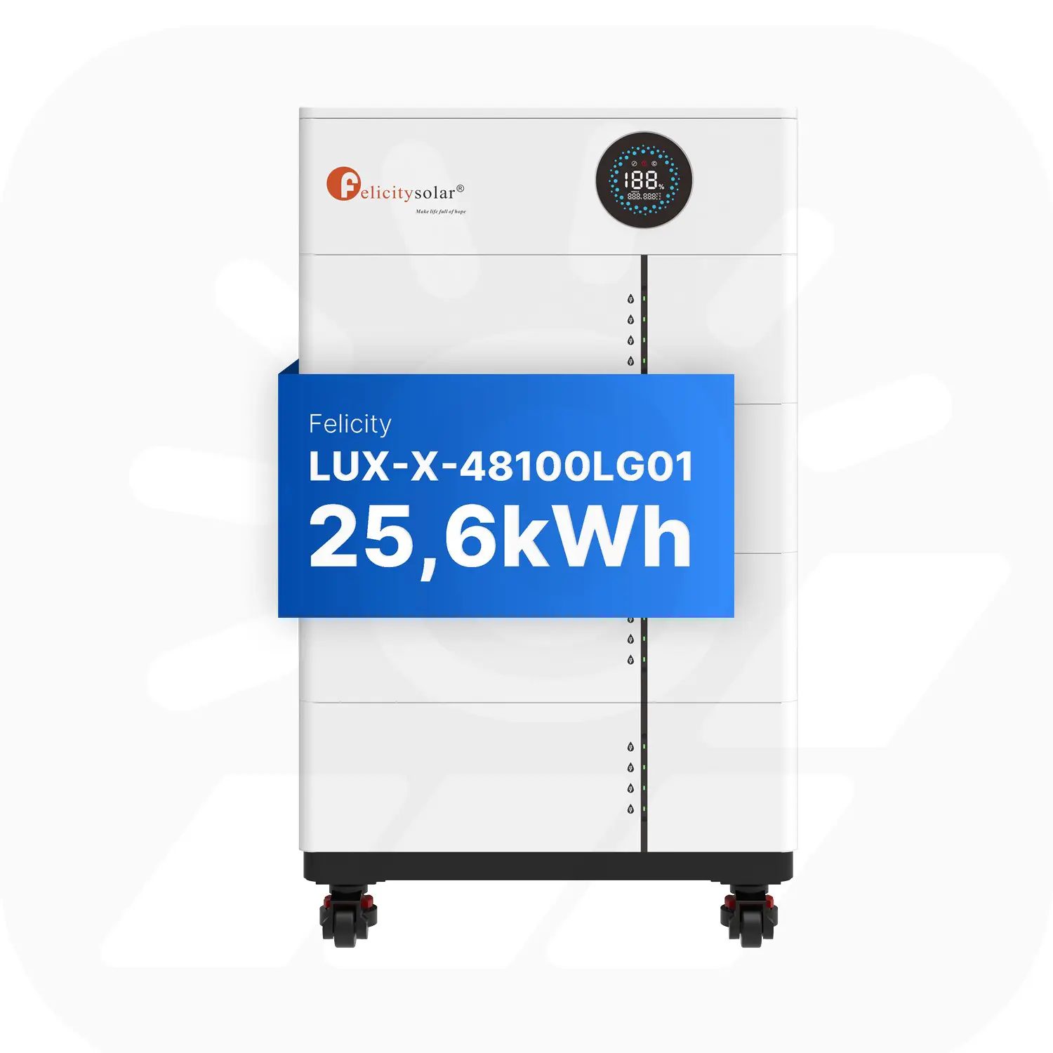 Felicity 25,6kWh PV-Speicher - LUX-X-48100LCG01 - Erweiterbare 48/51,2V LiFePO4 Batterie für Solaranlagen Felicity 25,6kWh PV-Speicher - LUX-X-48100LCG01 - Erweiterbare 48/51,2V LiFePO4 Batterie für Solaranlagen