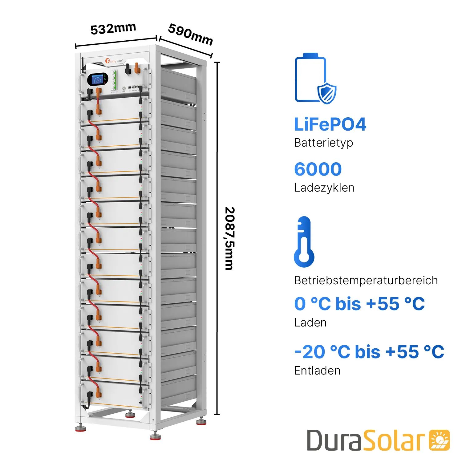 Felicity FLH48100UG2 - PV-Speicher - 25,6kWh Felicity FLH48100UG2 - PV-Speicher - 25,6kWh
