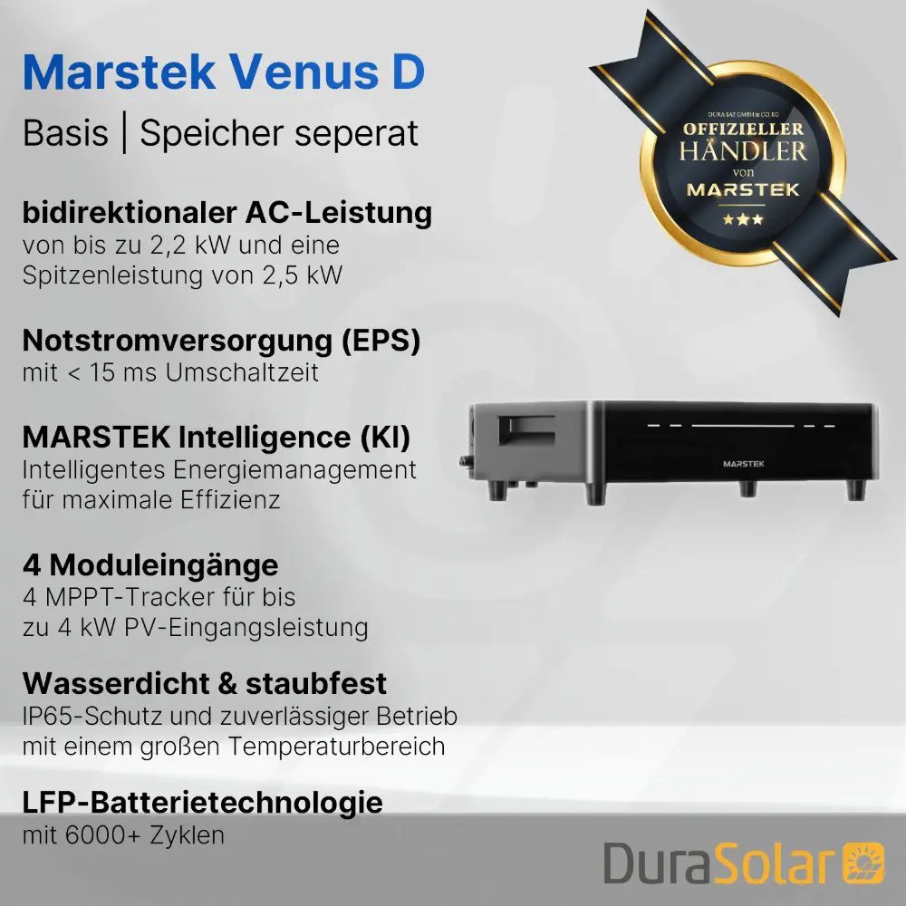 Marstek Venus D (Basismodul) - Balkonkraftwerk-Speicher Marstek Venus D (Basismodul) - Balkonkraftwerk-Speicher