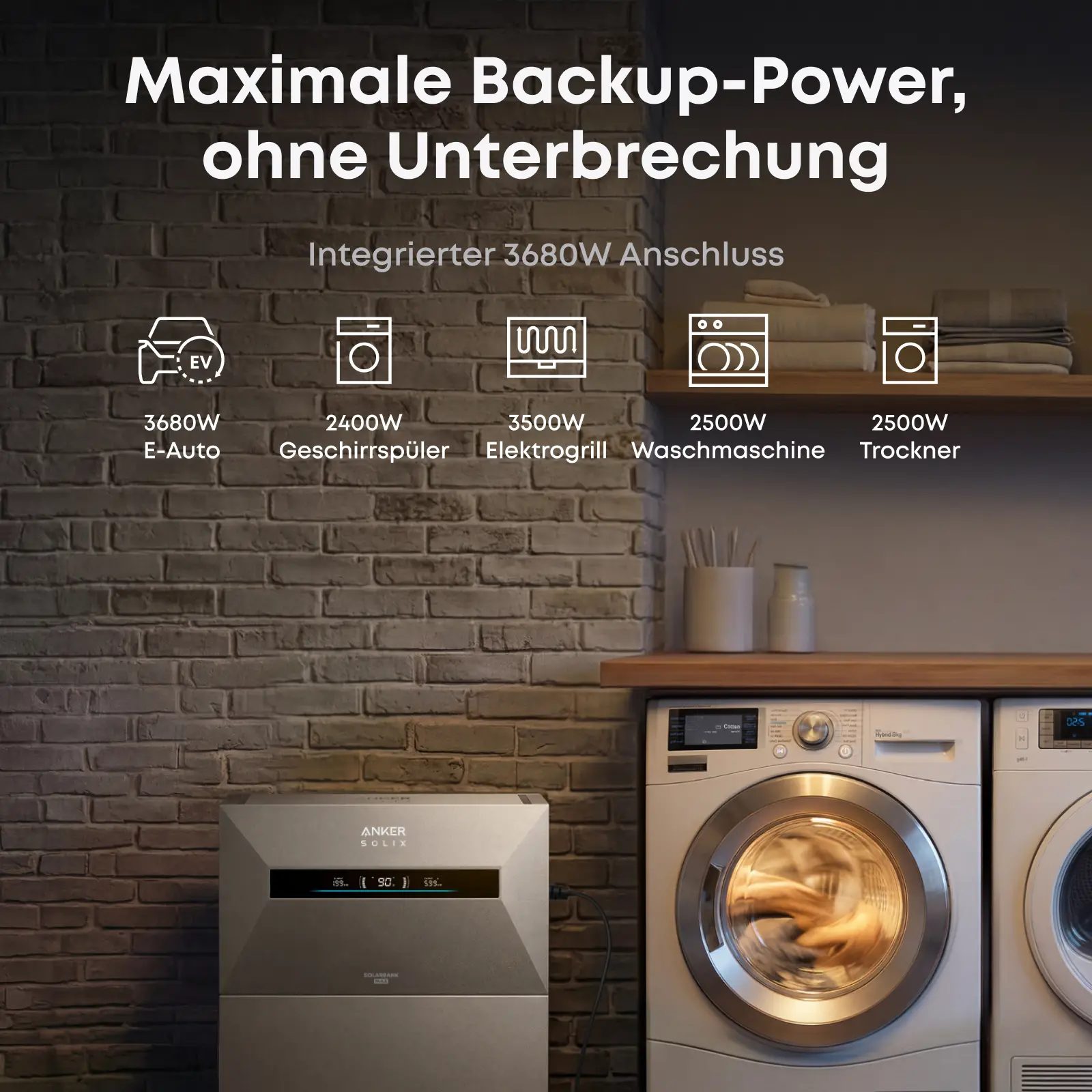 Anker SOLIX Solarbank Max AC - 7kWh - All-in-One - Plug&Play Heimspeicher für Solarnachrüstung Anker SOLIX Solarbank Max AC - 7kWh - All-in-One - Plug&Play Heimspeicher für Solarnachrüstung