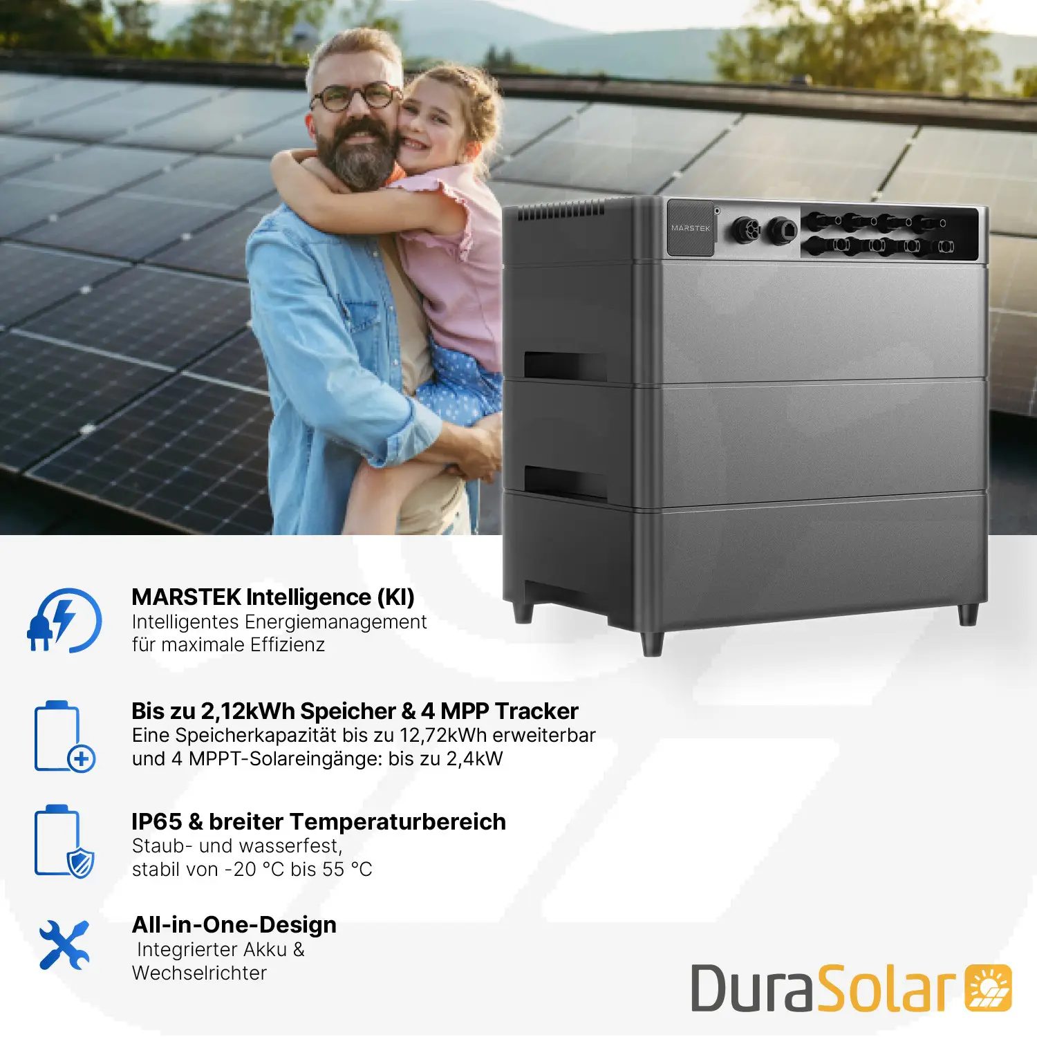 Marstek Venus A - Erweiterungsspeicher | Modularer Speicher bis max. 12,72 kWh | LiFePO4, über 6000 Zyklen, Plug & Play Marstek Venus A - Erweiterungsspeicher | Modularer Speicher bis max. 12,72 kWh | LiFePO4, über 6000 Zyklen, Plug & Play