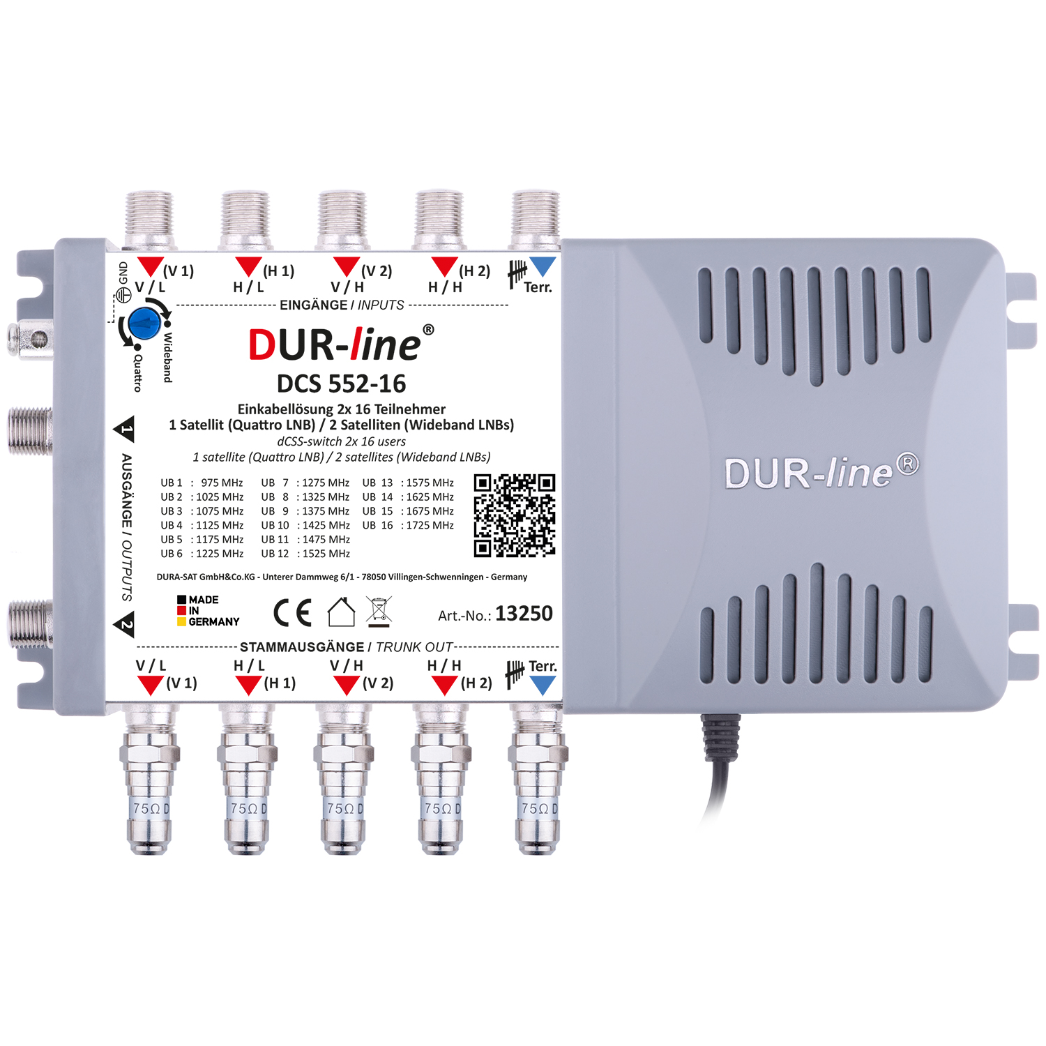 DUR-line DCS 552-16 - Einkabellösung – Produktansicht