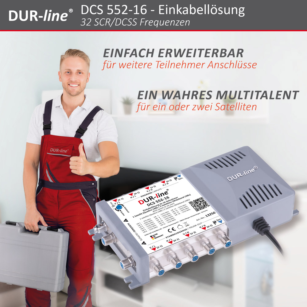 DUR-line DCS 552-16 - Einkabellösung – im Einsatz