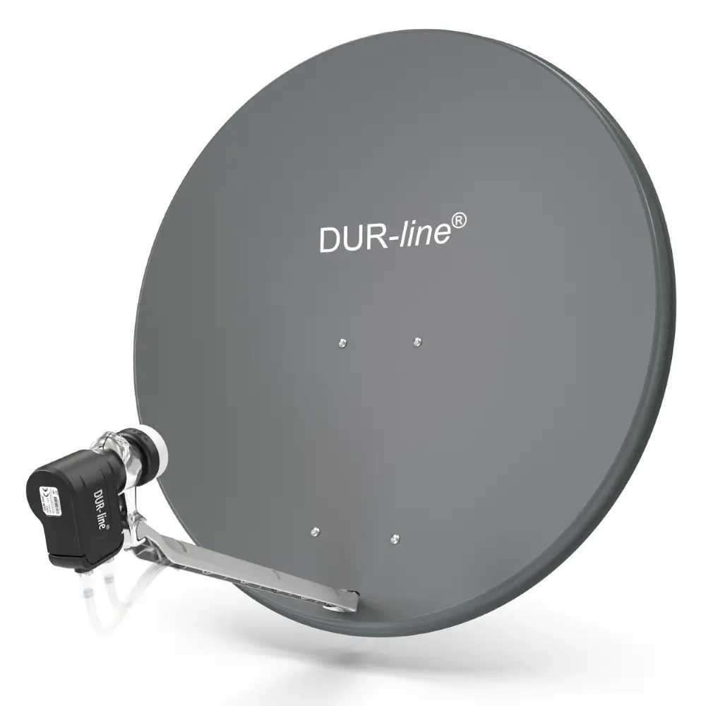 DUR-line Select 85/90 Anthrazit - Sat-Komplettanlage mit Twin LNB DUR-line Select 85/90 Anthrazit - Sat-Komplettanlage mit Twin LNB