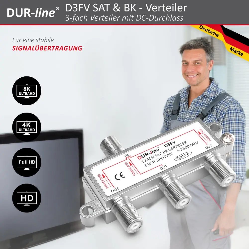DUR-line D3FV - SAT/BK-Verteiler DUR-line D3FV - SAT/BK-Verteiler