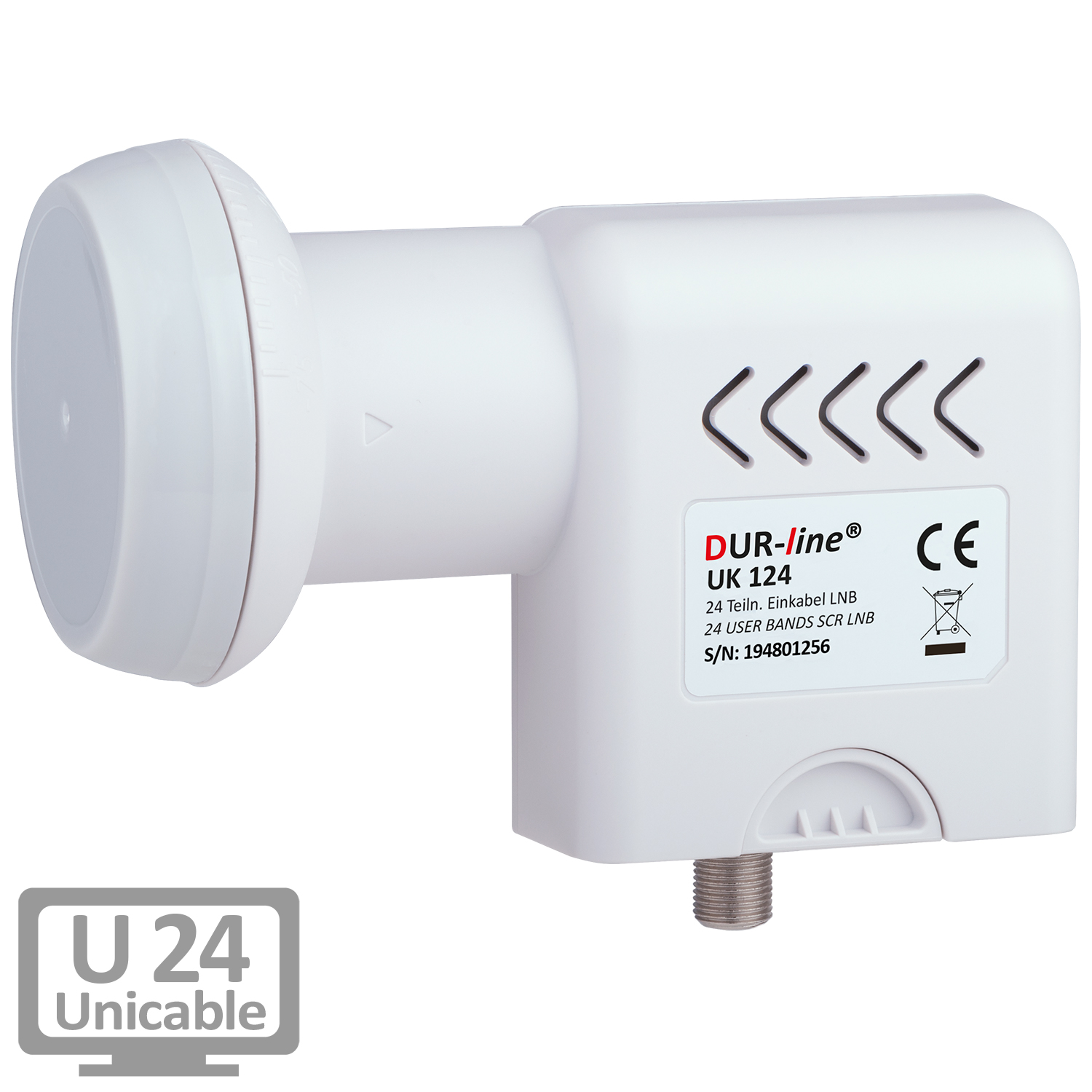 DUR-line UK 124 Unicable LNB – am Fernseher DUR-line UK 124 - Unicable LNB